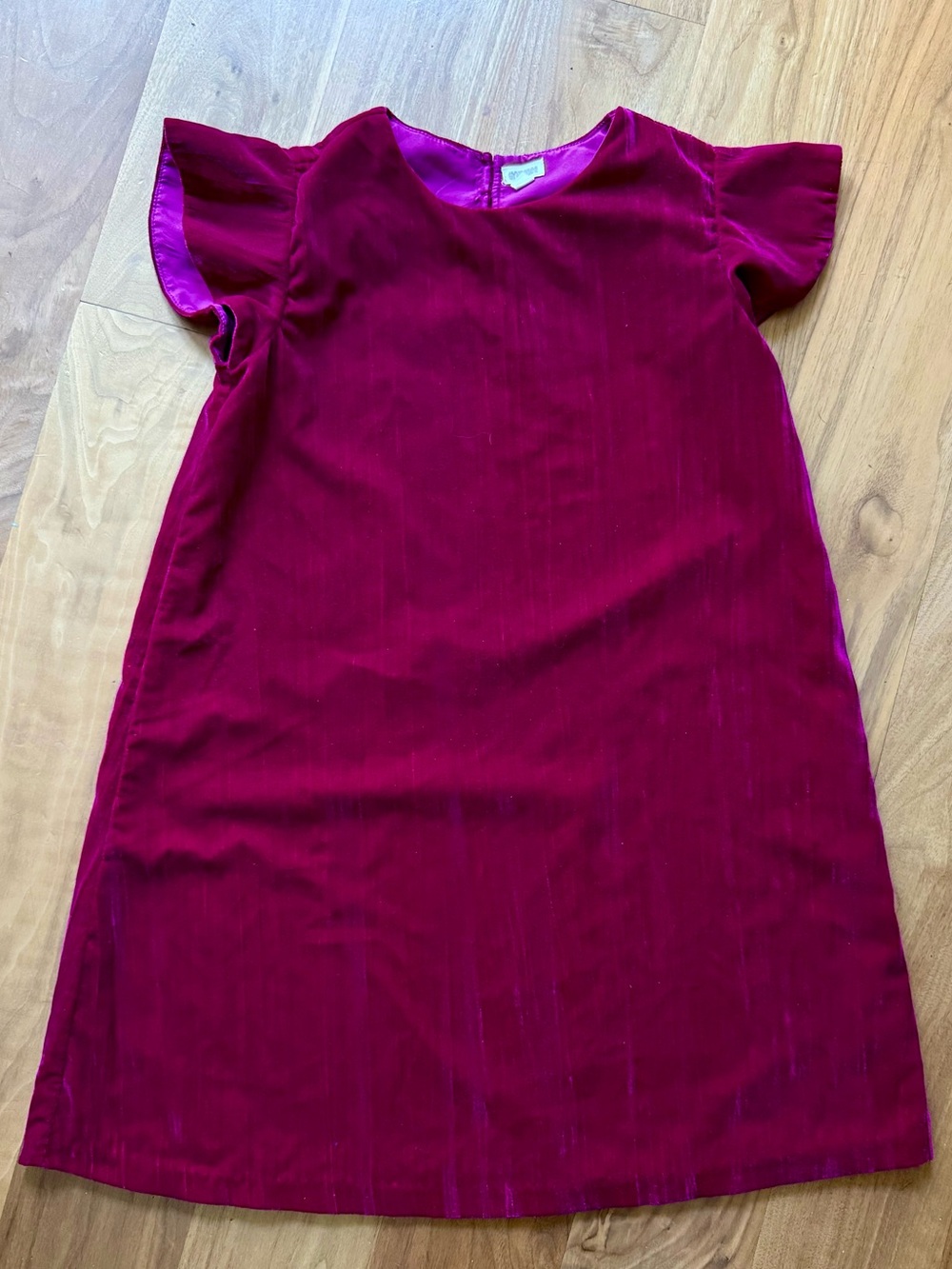 Gymboree Hot Pink Velvet Shift Dress, size 12